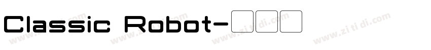 Classic Robot字体转换